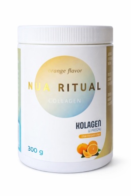 NUA RITUAL Collagen 300 g – kolagen hydrolizowany w proszku z witaminą C i biotyną, smak pomarańczowy