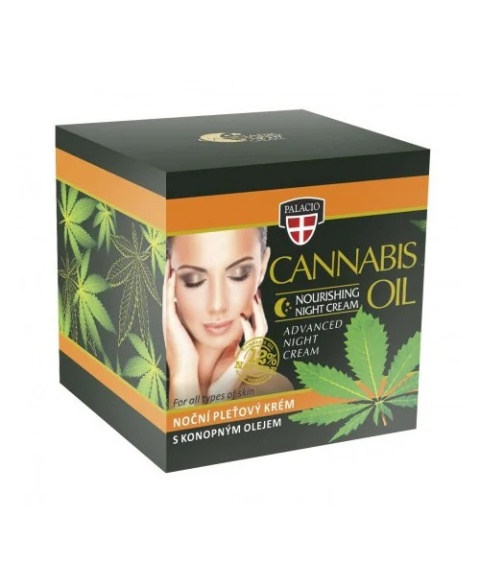 Krem konopny na noc Cannabis 12% oleju konopnego | Palacio