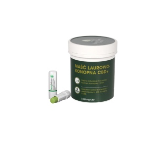 Zestaw konopny LauroCann Forte CBD + pomadka do ust Medicprogress