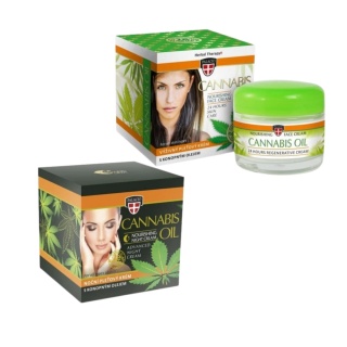 Zestaw konopny do twarzy Palacio – krem na dzień + krem na noc | Dzień Kobiet