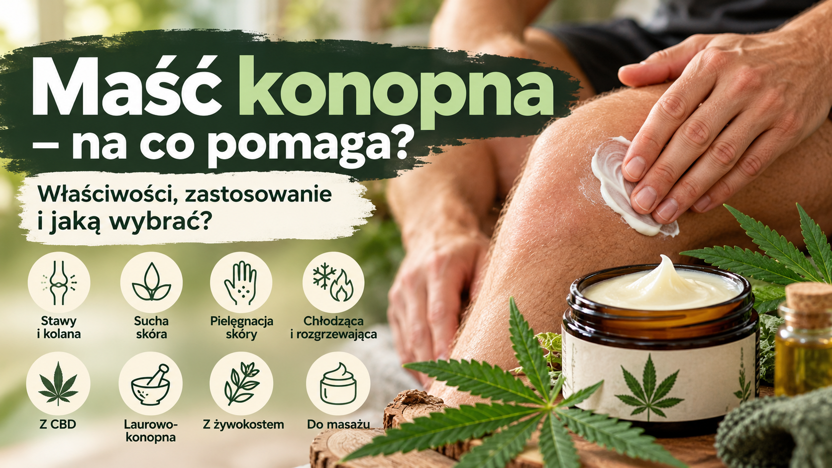 Maść konopna – na co pomaga i jaką wybrać? Poradnik
