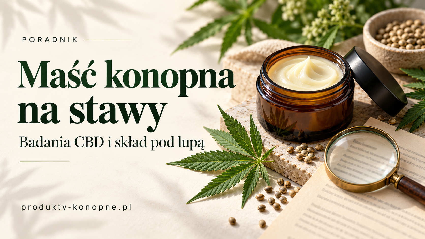 Maść konopna na stawy — co mówią badania i jak czytać skład?