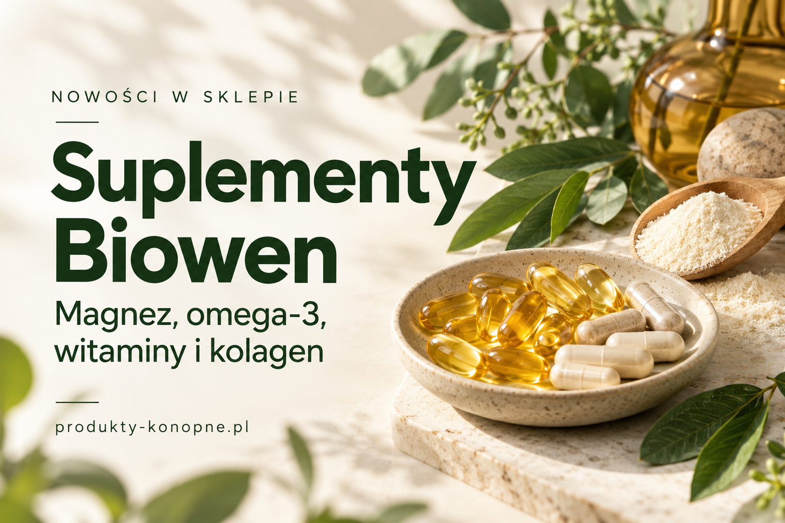 Suplementy Biowen – magnez, omega-3, witaminy i kolagen